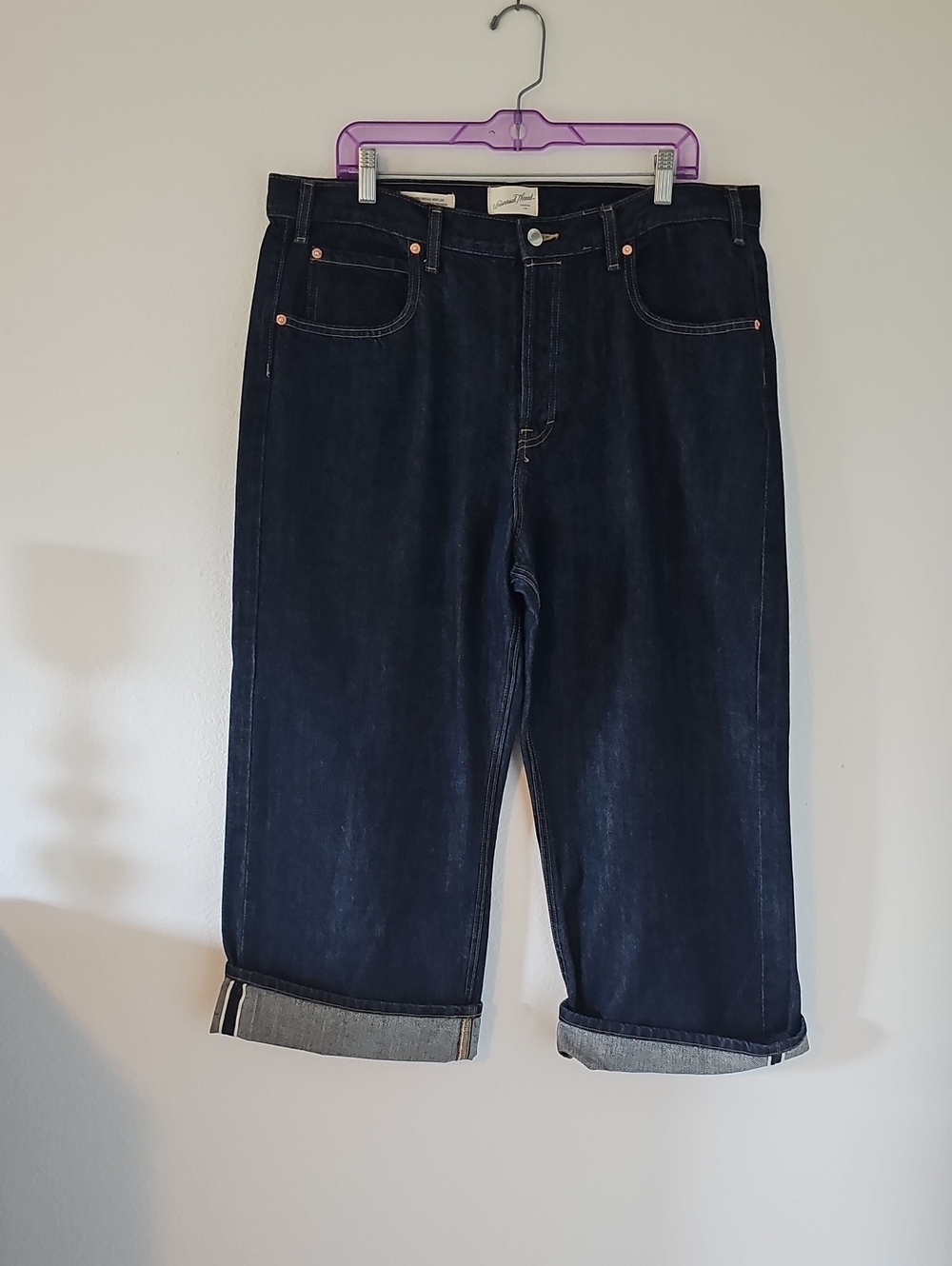 ●●UNIVERSAL THREAD DARK DENIM CROPPED JEANS NWOT S.14R●●